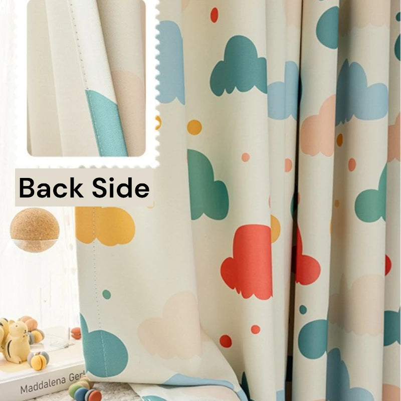 Whimsical Cloud Dreams Custom Nursery Room Curtains - Soft Blackout Window Drapes for Baby's Room Decor & Nursery Theme Ideas
