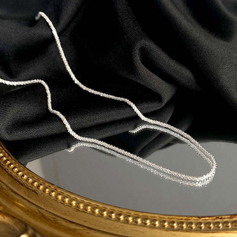 Sparkling Women's Clavicle Chain Choker Necklace - Elegant Layering Jewelry for Parties, Date Nights & Special Occasions