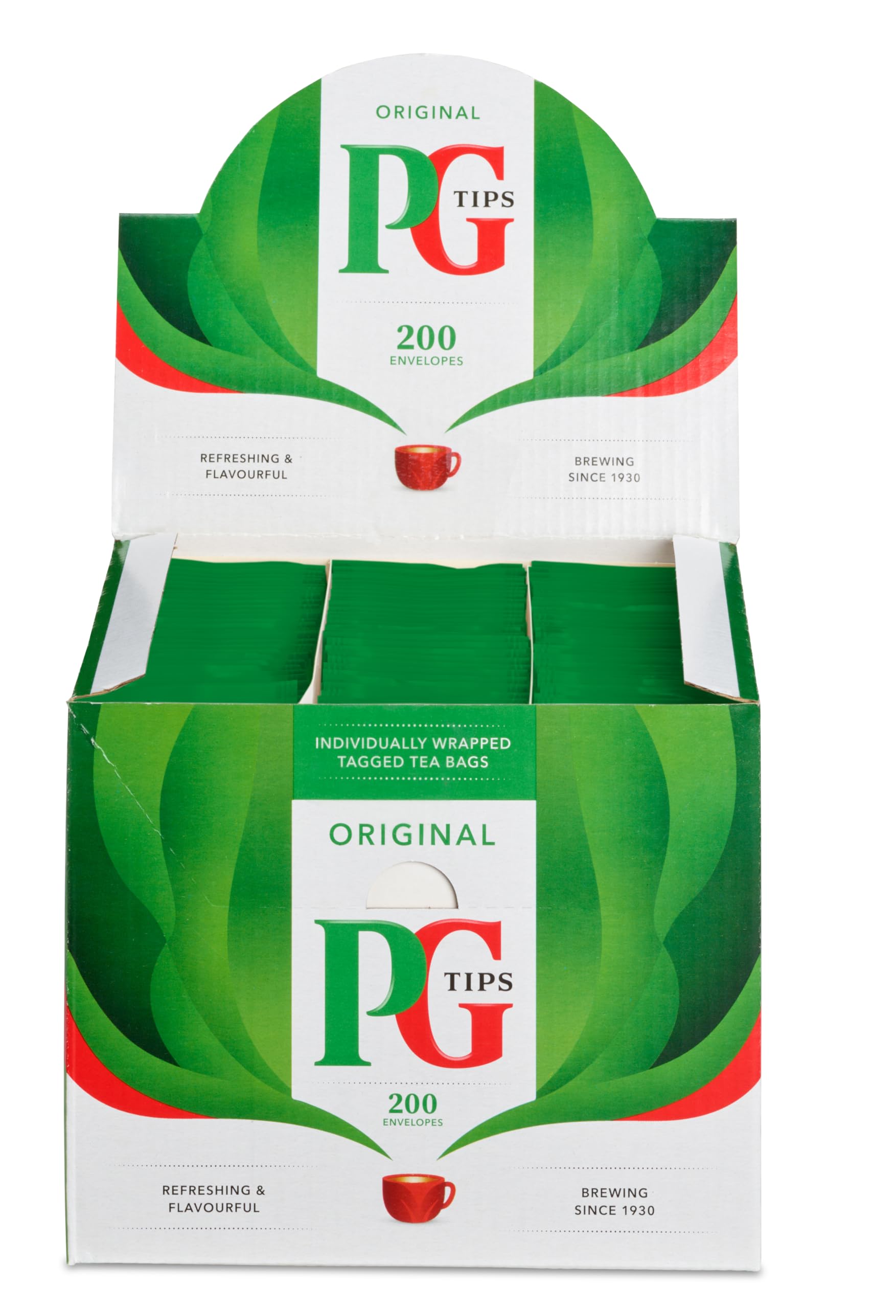 PG Tips Envelope Tea Bags Pack of 200 - Premium Black Tea for Daily Brewing, Office, or Relaxing at Home