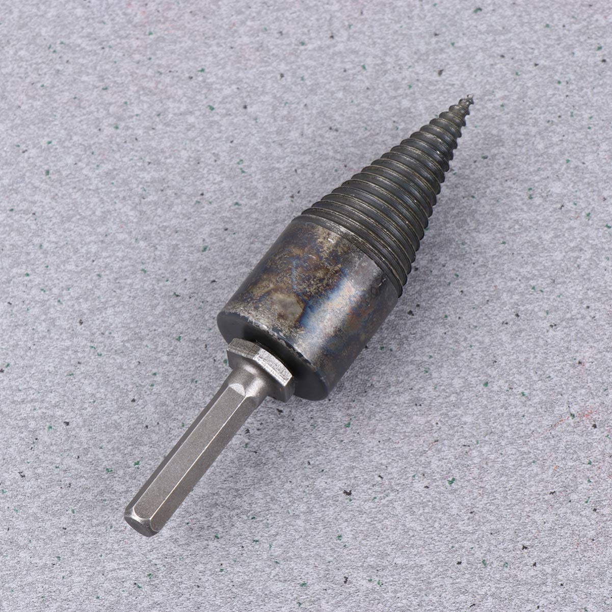 DOITOOL 32mm Hexagon Steel Firewood Log Splitter Drill Bit - Heavy Duty Wood Splitting Tool for Fast Firewood Chopping & Splitting - Perfect for Fireplaces, Wood Stoves, and Camping