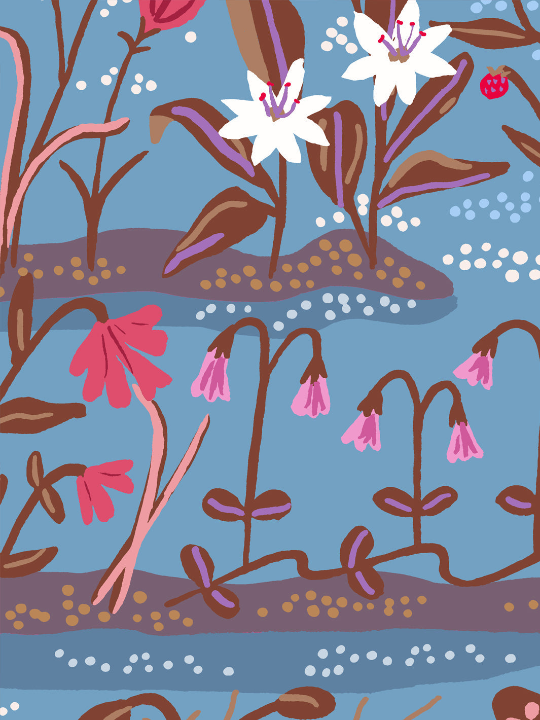 Josefin Wallpaper by Sarah Jessica Parker - Bluebelle Floral Design | Premium Peel & Stick Wallpaper for Bedroom, Living Room & Nursery Decor