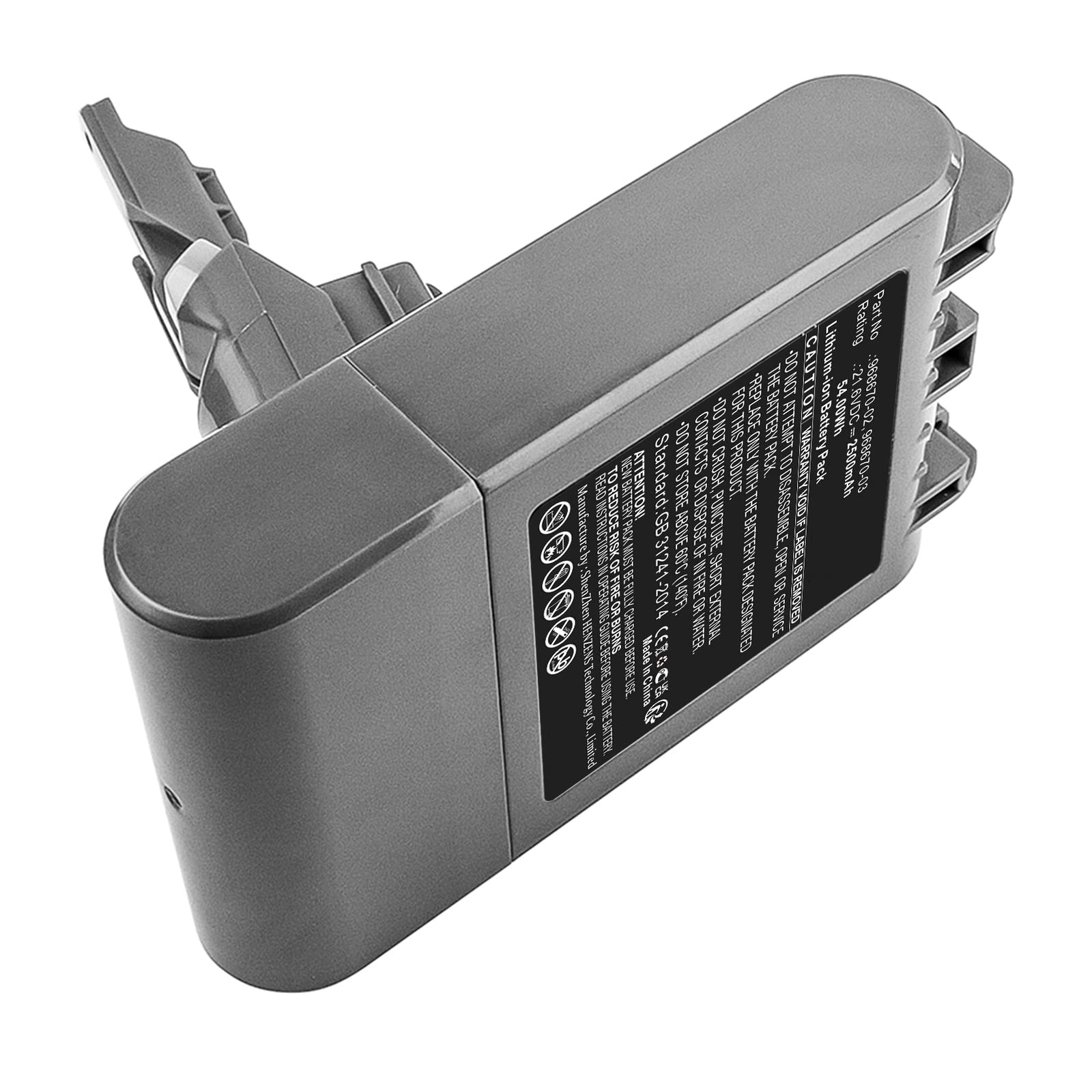 Synergy Digital Vacuum Cleaner Battery for Dyson V7 Motorhead - 21.6V 2500mAh Li-ion High Capacity Replacement (Compatible with Dyson 968670-02) - Perfect for Deep Cleaning Carpets, Hard Floors & Pet Hair Removal