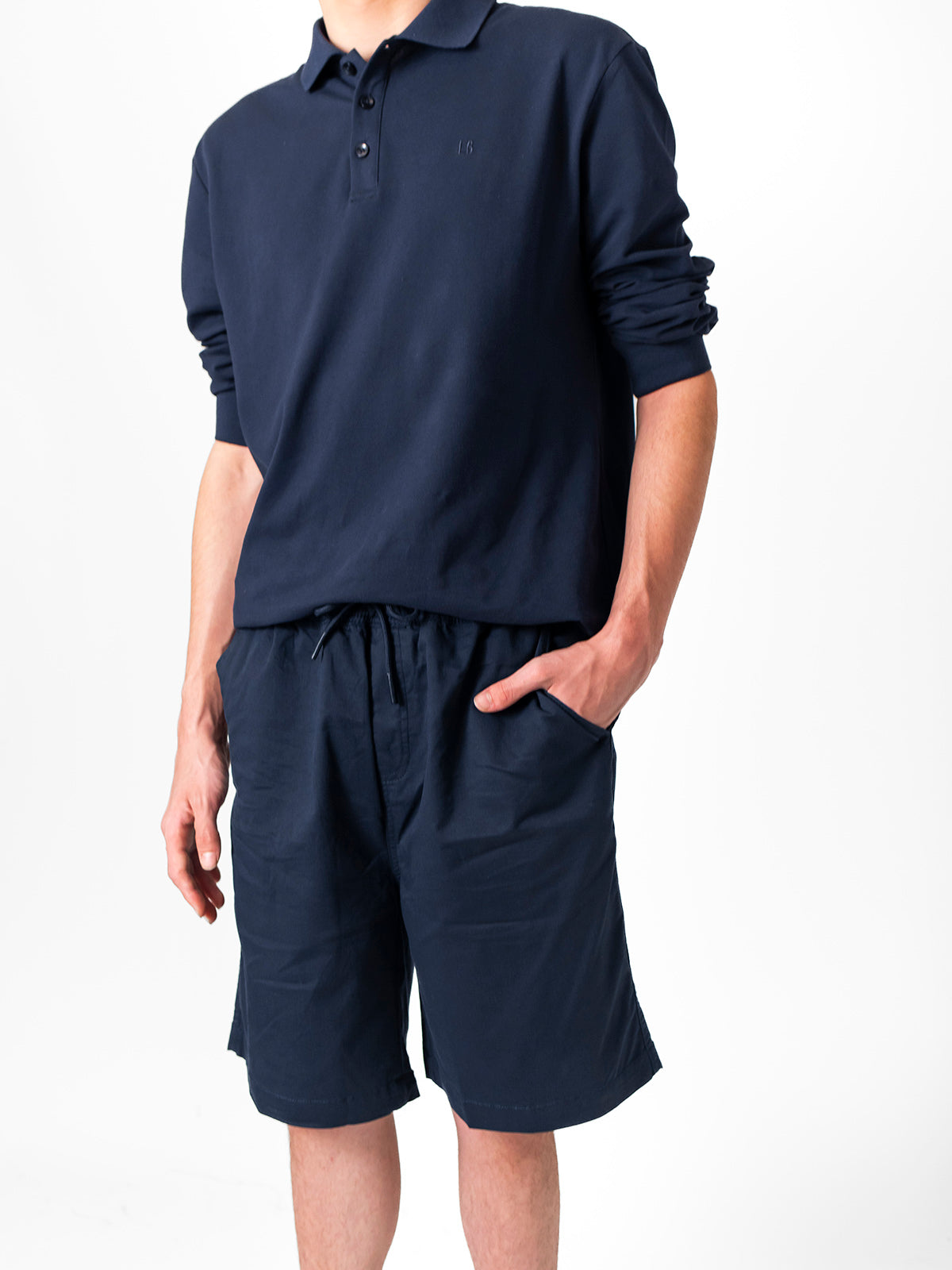 Men's Classic Navy Chino Shorts for Casual Wear - Comfortable & Stylish Summer Shorts for Outdoor Activities, Travel, and Everyday Use