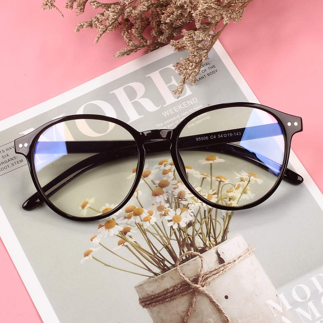 Blue Light Blocking Glasses for Women & Men - Anti Eyestrain, UV Glare Protection - Computer, Reading, Gaming & Phone Use - Perfect for Office, Study & Screen Time
