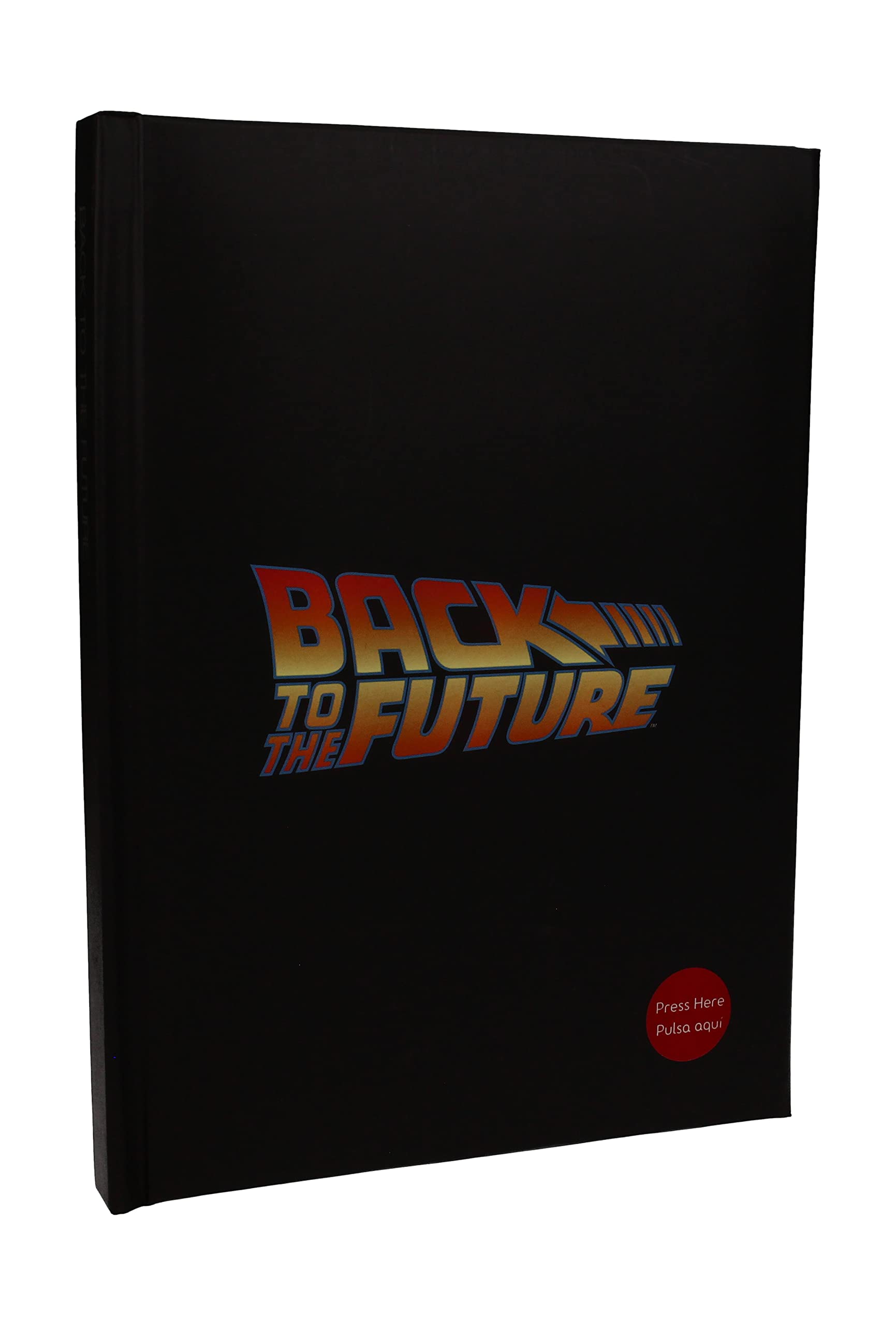 SD Toys A5 Logo Light Notebook - Back to the Future Inspired LED Writing Pad | Retro Sci-Fi Design for Journaling, Note Taking & Collectibles | Perfect Gift for Movie Fans & Stationery Lovers
