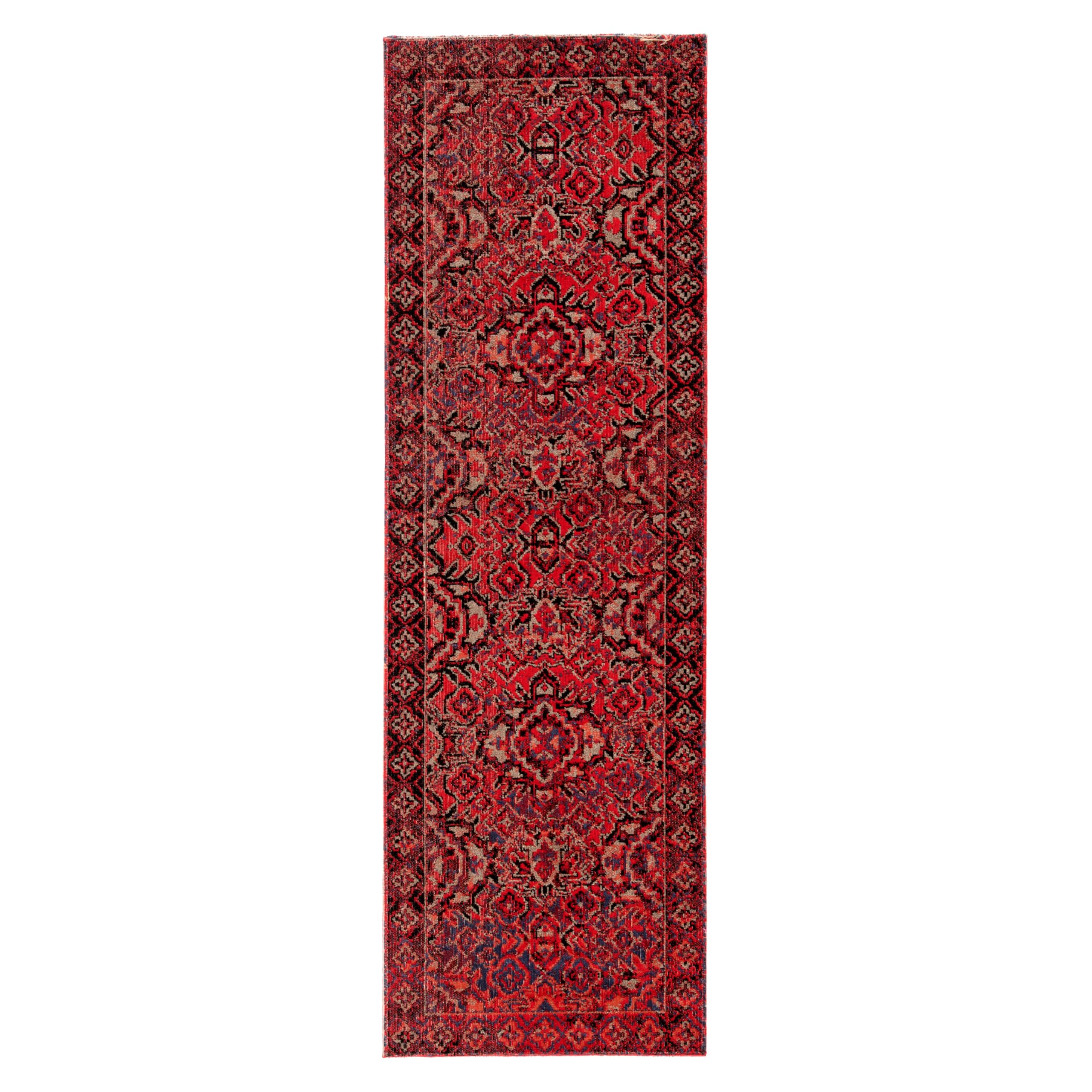 Jaipur Living Chaya Indoor/Outdoor Medallion Red/Black Runner Rug 2'6