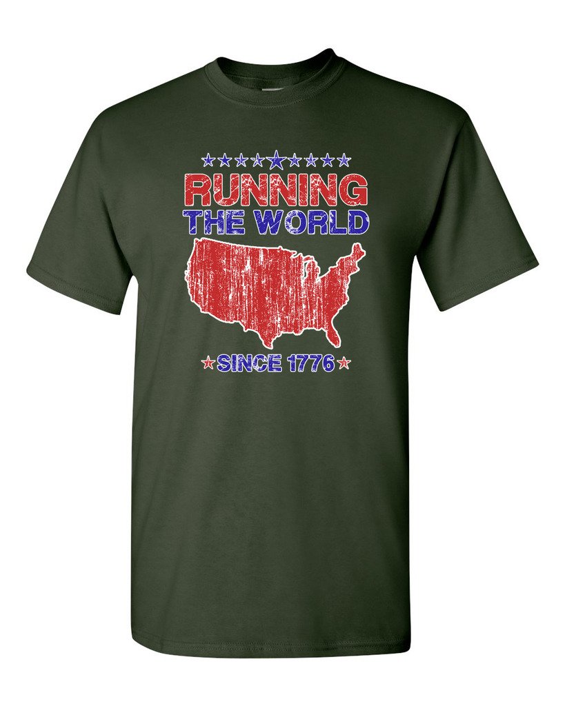 1776 America DT Patriotic Adult T-Shirt - Vintage American Flag Design Cotton Tee for Men & Women - Perfect for 4th of July, Independence Day & Political Events