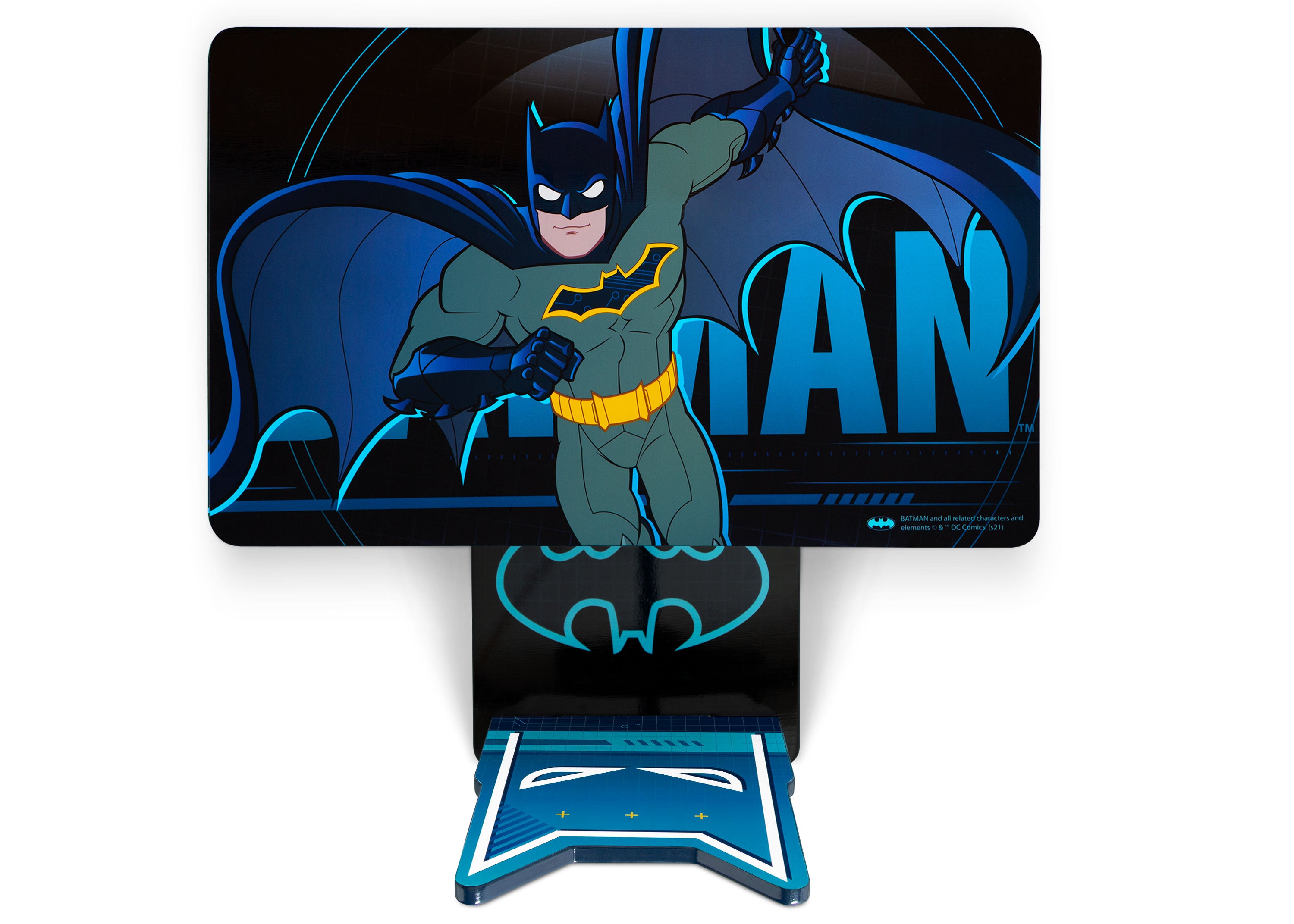 Batman Kids Wooden Art Desk and Chair Set - Study Table for Children's Room, Creative Drawing & Homework Station - Perfect for Toddlers & Preschoolers