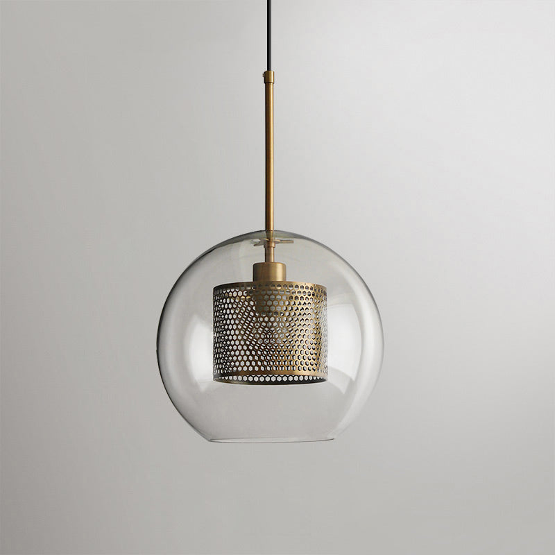 Chiswick Glass Pendant Light - Modern Hanging Ceiling Lamp for Kitchen Island, Dining Room & Bedroom Lighting