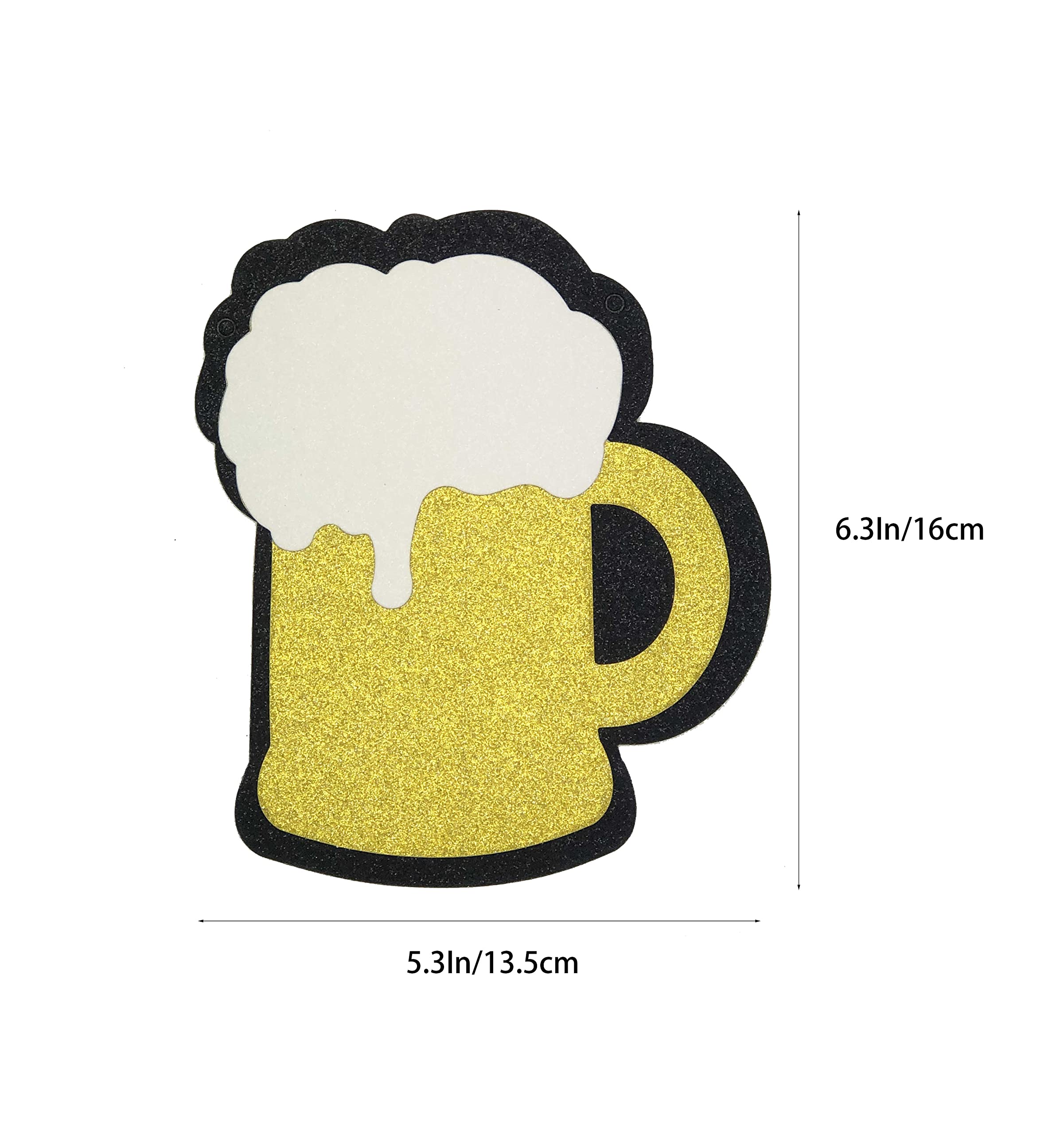 40th Birthday Party Decorations Set - Cheers & Beers to 40 Years Banner, Gold & Black Hanging Swirls, Paper Pom Poms & Latex Balloons for Adult Milestone Celebration - Perfect for Home, Bar or Surprise Party Decor