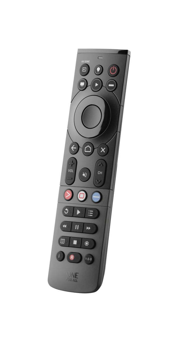 One For All Smart Streamer Universal Remote Control (URC7945) - Compatible with Roku, Fire TV, Apple TV & More for Seamless Streaming Experience