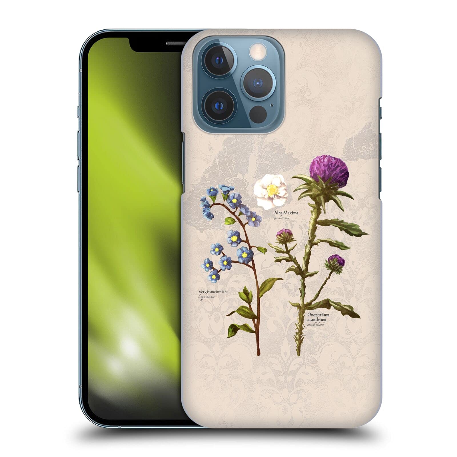 Officially Licensed Outlander Flowers Hard Back Case for Apple iPhone 13 Pro Max - Durable Protective Cover with Stylish Design, Perfect for Everyday Use and Travel