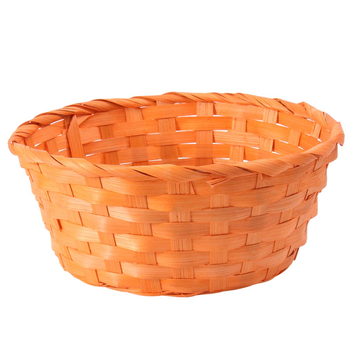 VOSAREA Round Woven Rattan Fruit Basket - Multipurpose Farmhouse Storage Organizer for Eggs, Snacks & Toys | Perfect for Kitchen Counter, Party Serving & Farmhouse Decor