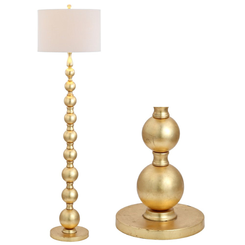 Adriana 62.5 Inch Modern Metal LED Floor Lamp - Bright Adjustable Standing Light for Living Room, Bedroom & Office