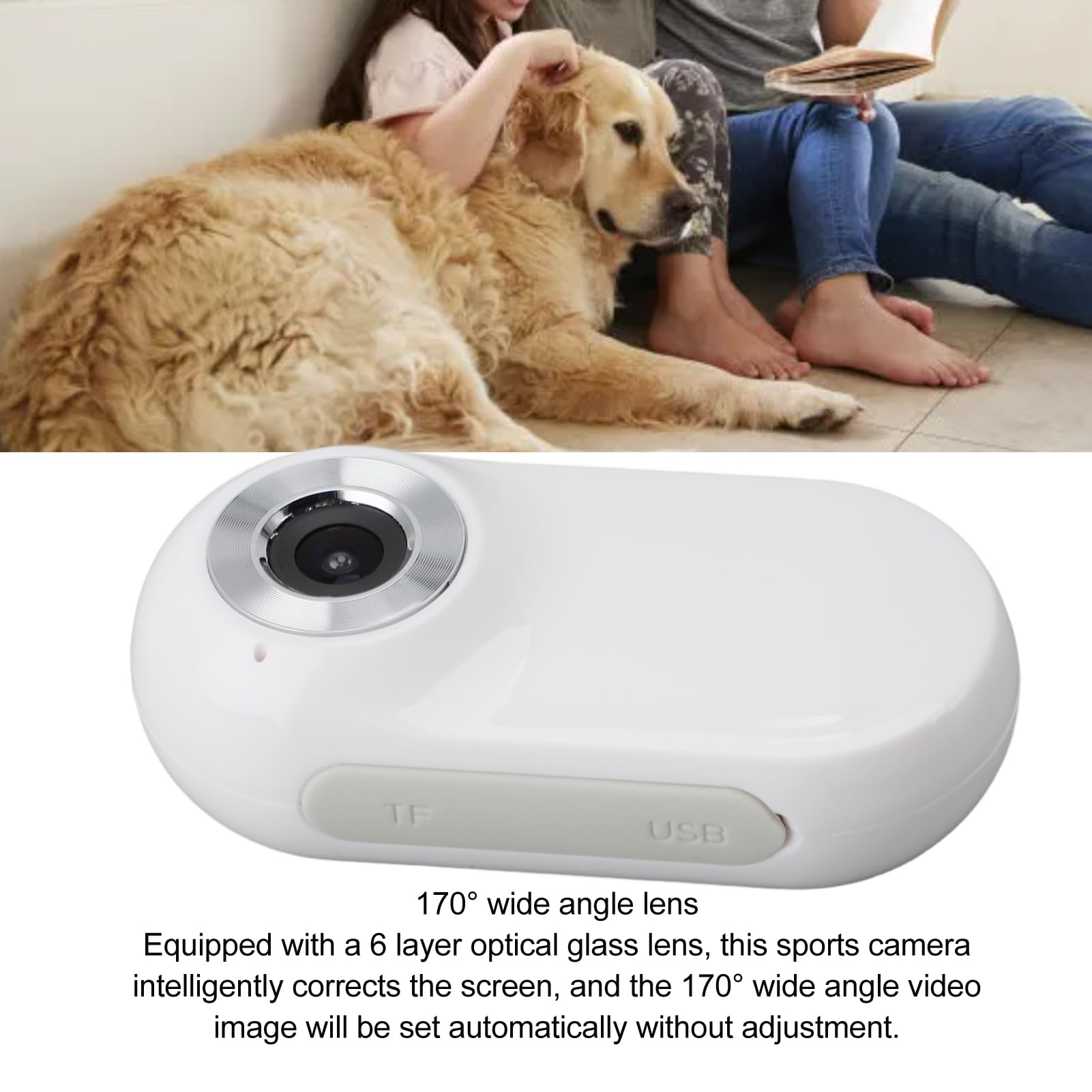 HD Pet Collar Camera 1080P for Dogs & Cats - Indoor/Outdoor Adventures