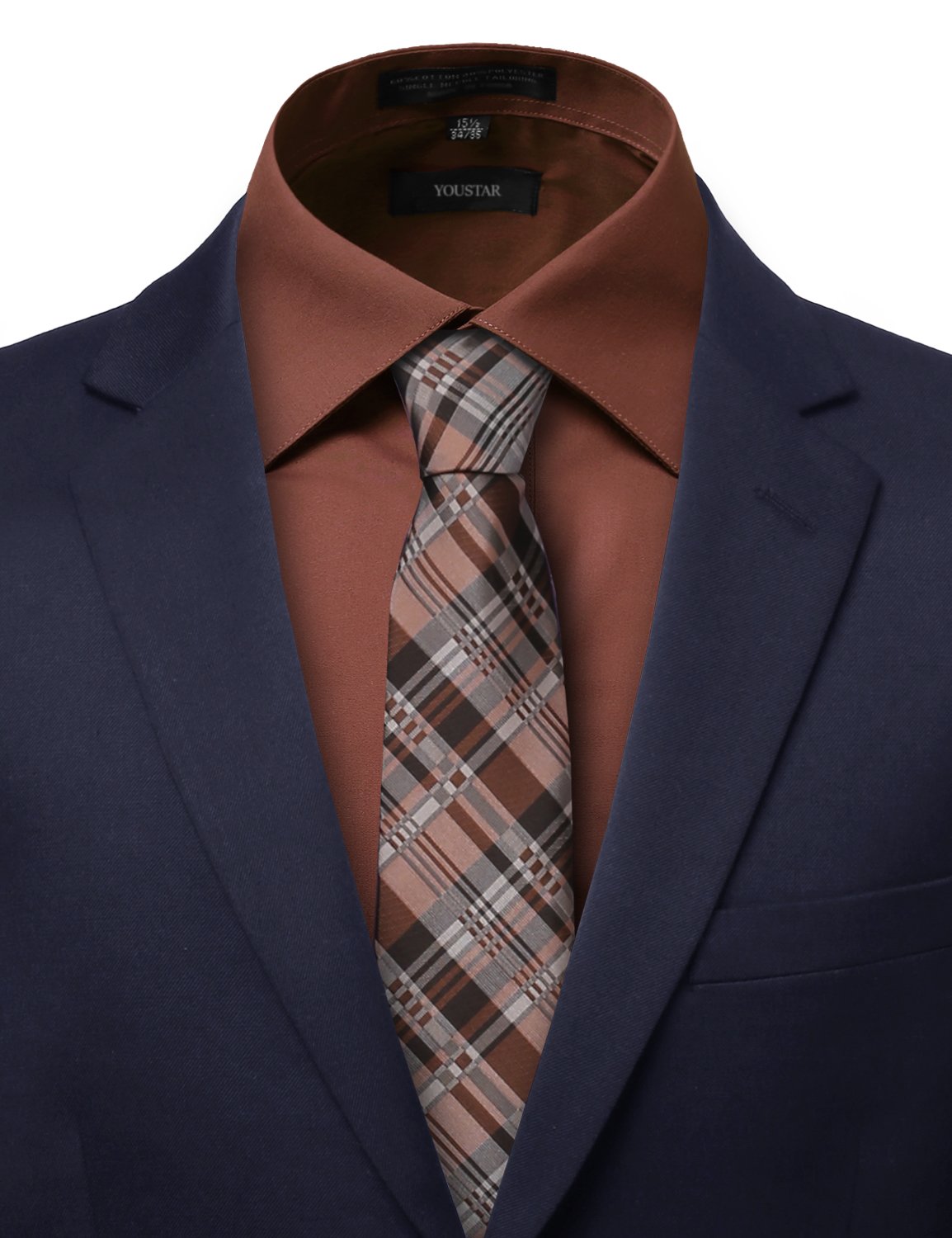 Youstar Men's Regular Fit Dress Shirt - Classic Business Casual Button Down Shirt for Office, Wedding & Formal Events