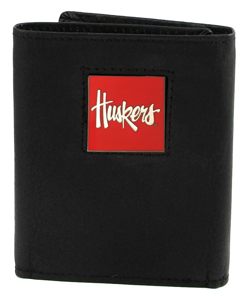 Siskiyou Sports NCAA Genuine Leather Tri-Fold Wallet for Men - Slim Bifold Credit Card Holder with ID Window - Perfect for College Fans, Students & Alumni (Team Logo Options) - Great for Game Days, Campus Life & Everyday Use