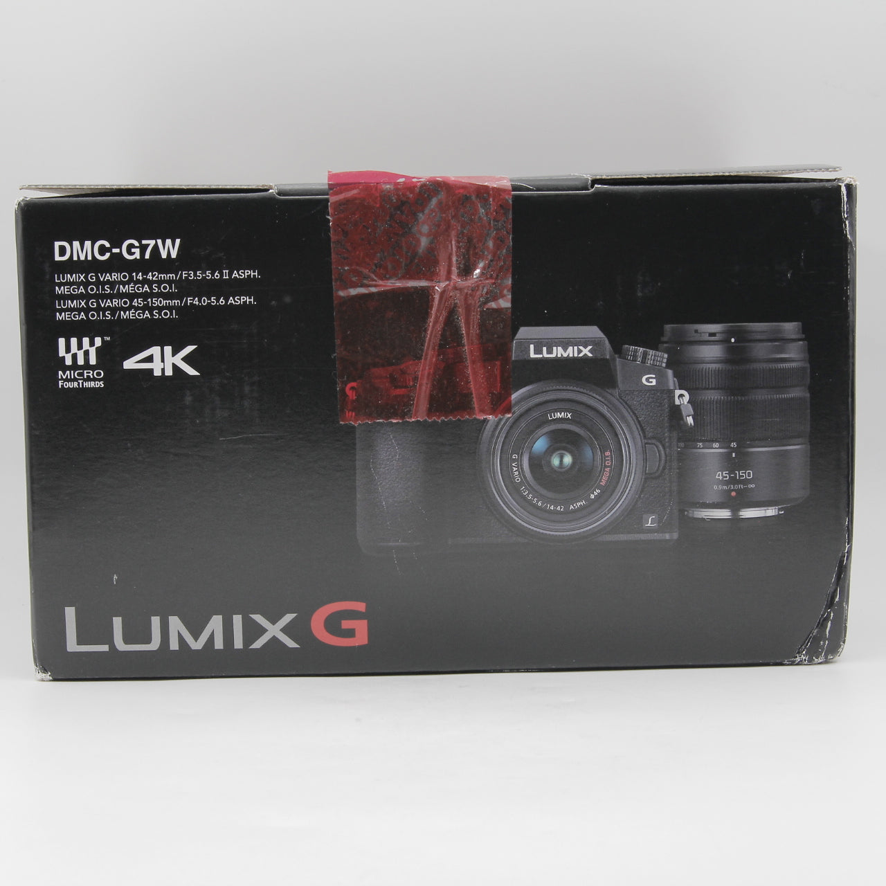 Panasonic Lumix DMC-G7 Mirrorless Micro Four Thirds Digital Camera with 14-42mm & 45-150mm Lenses (Black) - Excellent Open Box Condition | Perfect for Travel Photography, Vlogging & Professional Shooting