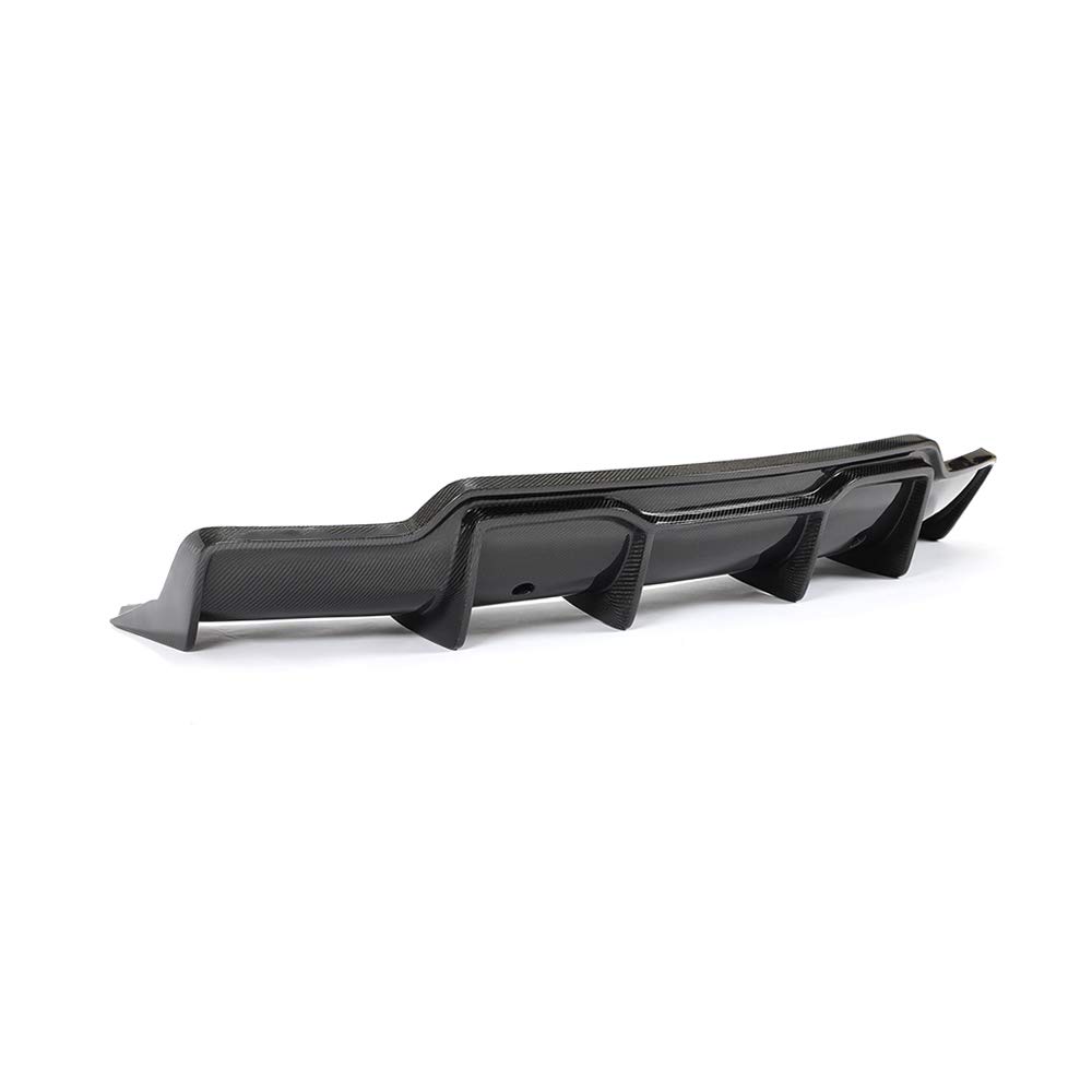 Matte Carbon Fiber Rear Diffuser for Tesla Model 3 Sedan 2016-2022 | Bumper Cover Lower Lip Spoiler & Valance Protector | Body Kit Upgrade for Enhanced Aerodynamics & Style | Perfect for Car Enthusiasts & Performance Modifications