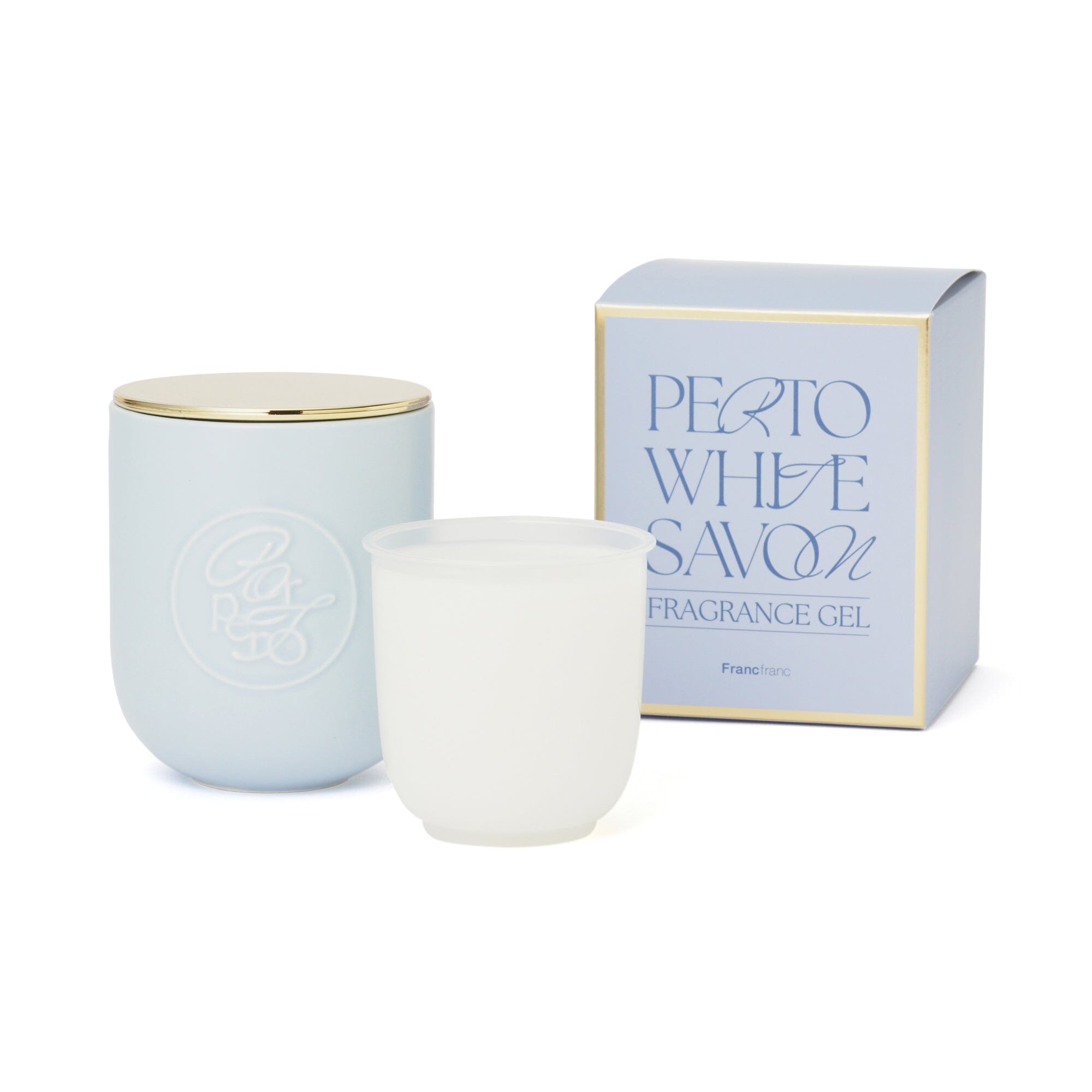Perto Fragrance Gel Light Blue by Sabon - Refreshing Scented Gel for Home & Car - Perfect for Bedrooms, Bathrooms & Office Spaces