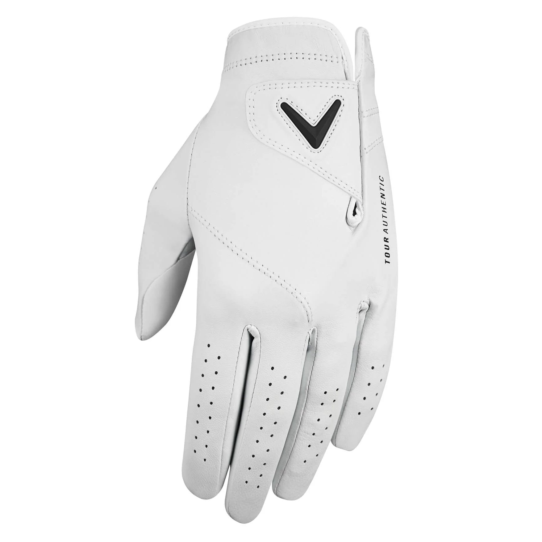 Callaway Tour Authentic Men's Golf Glove - Premium Leather Golf Gloves for Men - Right/Left Hand Options - Perfect for Driving Range & Tournament Play