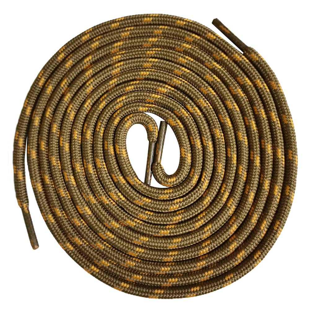 VSUDO Round Work Boot Laces - Heavy Duty Outdoor Hiking & Climbing Shoestrings - Durable Boot Strings for Work Boots, Hiking Shoes & Outdoor Activities