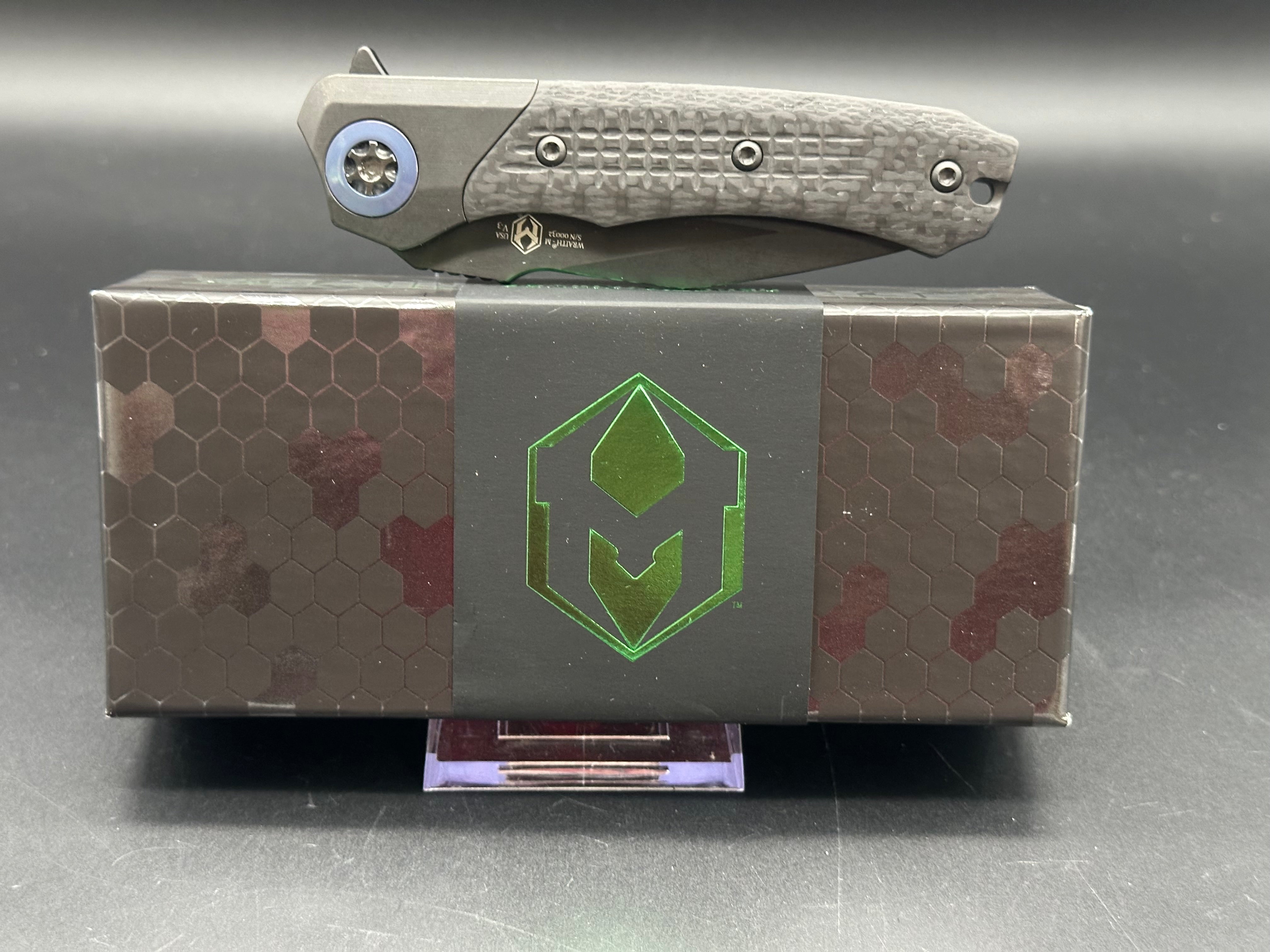 Heretic Wraith V3 EDC Knife - Premium Titanium Folding Pocket Knife for Outdoor, Camping & Everyday Carry | Tactical Utility Blade for Survival, Hiking & Self Defense
