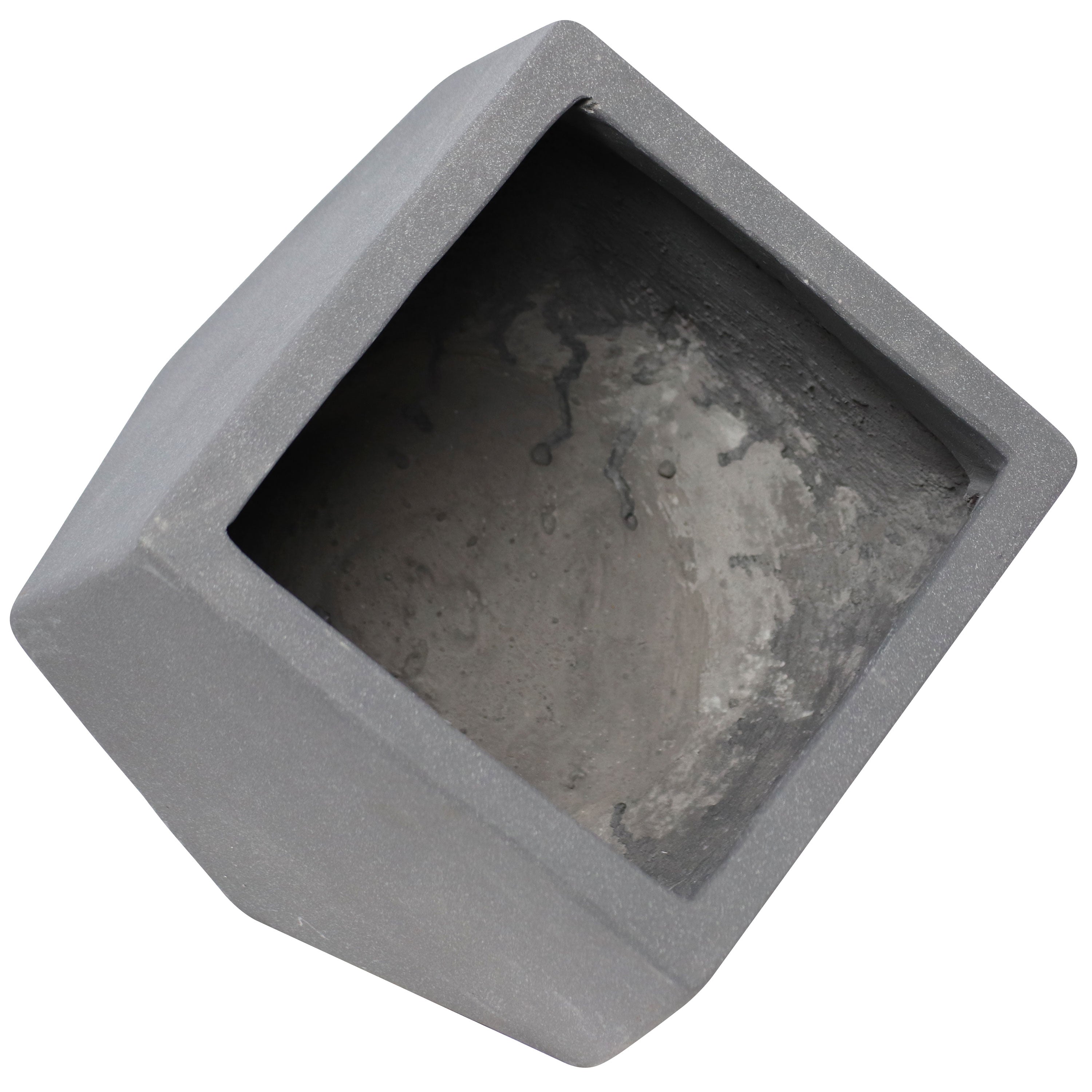 Sunnydaze Outdoor Concrete Planter Set - Modern Moondust Gray Garden Planters for Patio, Porch & Backyard - Durable Weather-Resistant Decor for Flowers, Succulents & Herbs