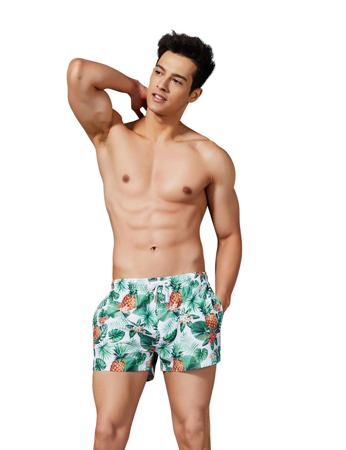 SEOBEAN Men's Quick-Dry Sports Board Shorts for Swimming, Surfing & Beach Activities - Lightweight & Comfortable Swim Trunks for Summer Outdoor Water Sports