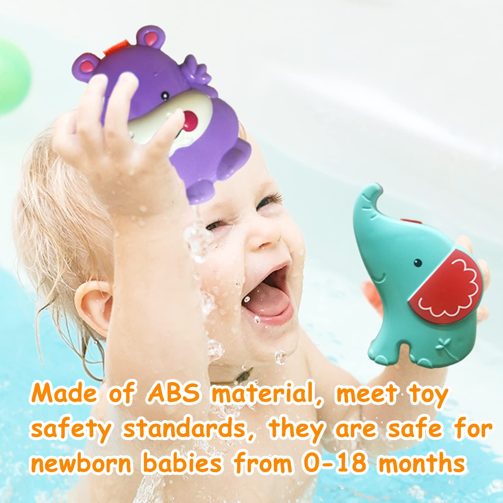 Cartoon Animal Hanging Rattle Toys - 4 Pack Baby Handbells & Crib Toys for Newborns | Infant Bed, Car Seat & Stroller Accessories | Perfect Baby Shower & Birthday Gift for 0-6 Months