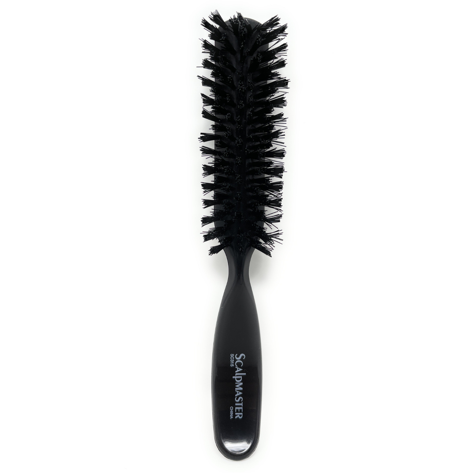 Scalpmaster Hair Brush - Smooth Round Neck Nylon Bristle Hairbrush for Detangling & Styling - Perfect for Wet/Dry Hair, Salon & Home Use