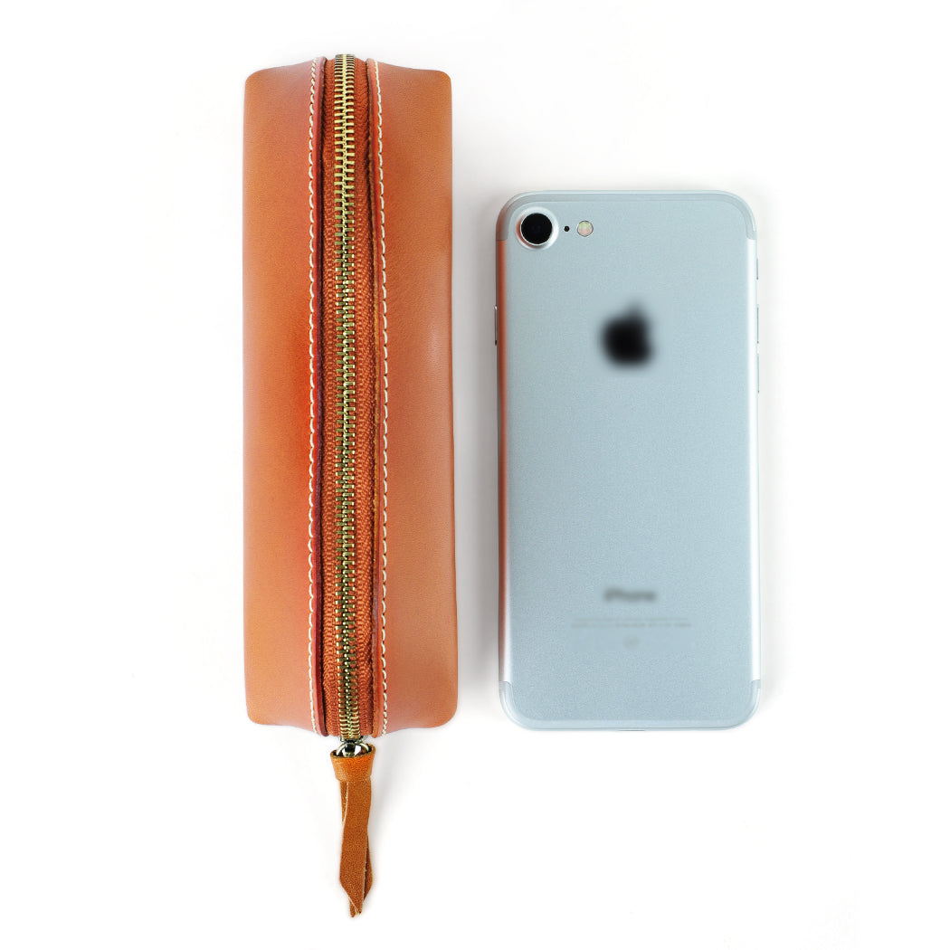 Handmade Unisex Leather Glasses Case & Pen Holder - Premium Eyewear and Writing Accessories Organizer for Travel, Office, and Daily Use