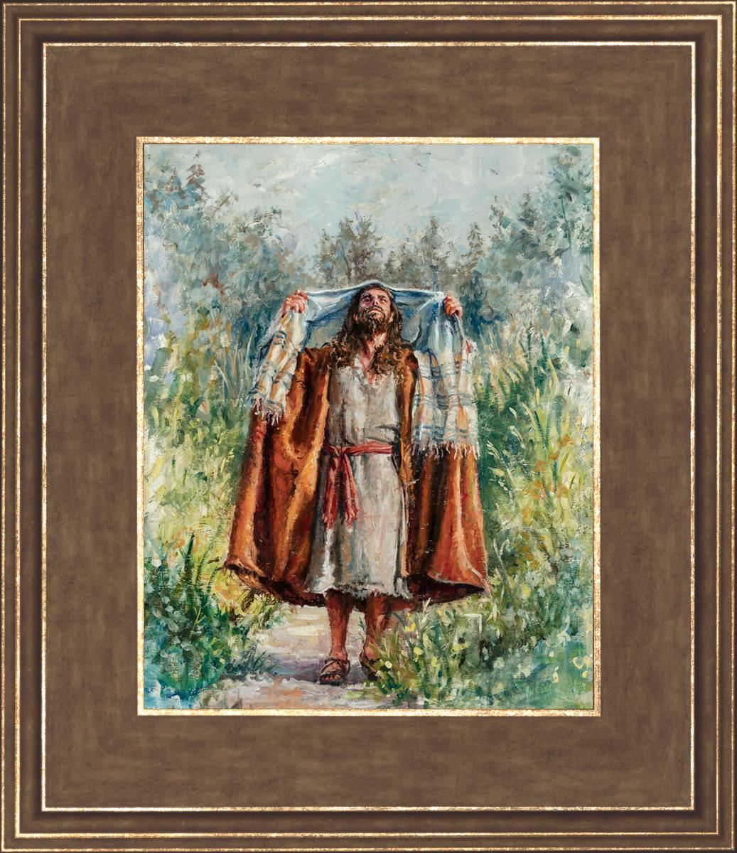 Jesus in the Wilderness - Religious Wall Art for Home & Church Decor - Inspirational Christian Gift for Prayer & Meditation Spaces