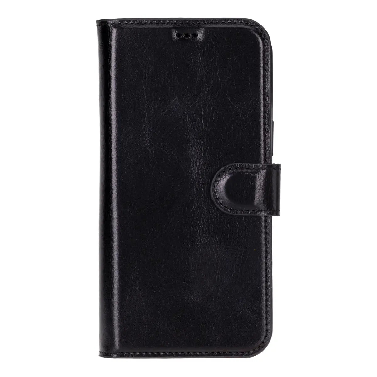 Premium Black Leather Wallet Case for iPhone 16 Pro Max - Slim RFID Blocking Phone Cover with Card Slots | Perfect for Business, Travel & Everyday Use