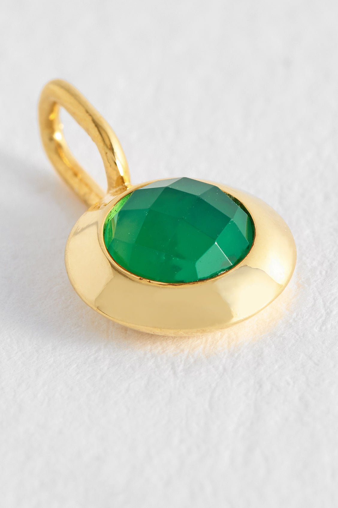 May Birthstone Charm - Elegant Emerald Jewelry for Necklaces & Bracelets - Perfect Gift for Mother's Day, Birthdays & Anniversaries