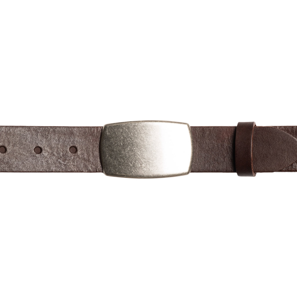 Premium Soft Hand-Stained Italian Full Grain Leather Belt with Textured Plaque Buckle - Stylish & Durable for Casual, Business & Formal Wear