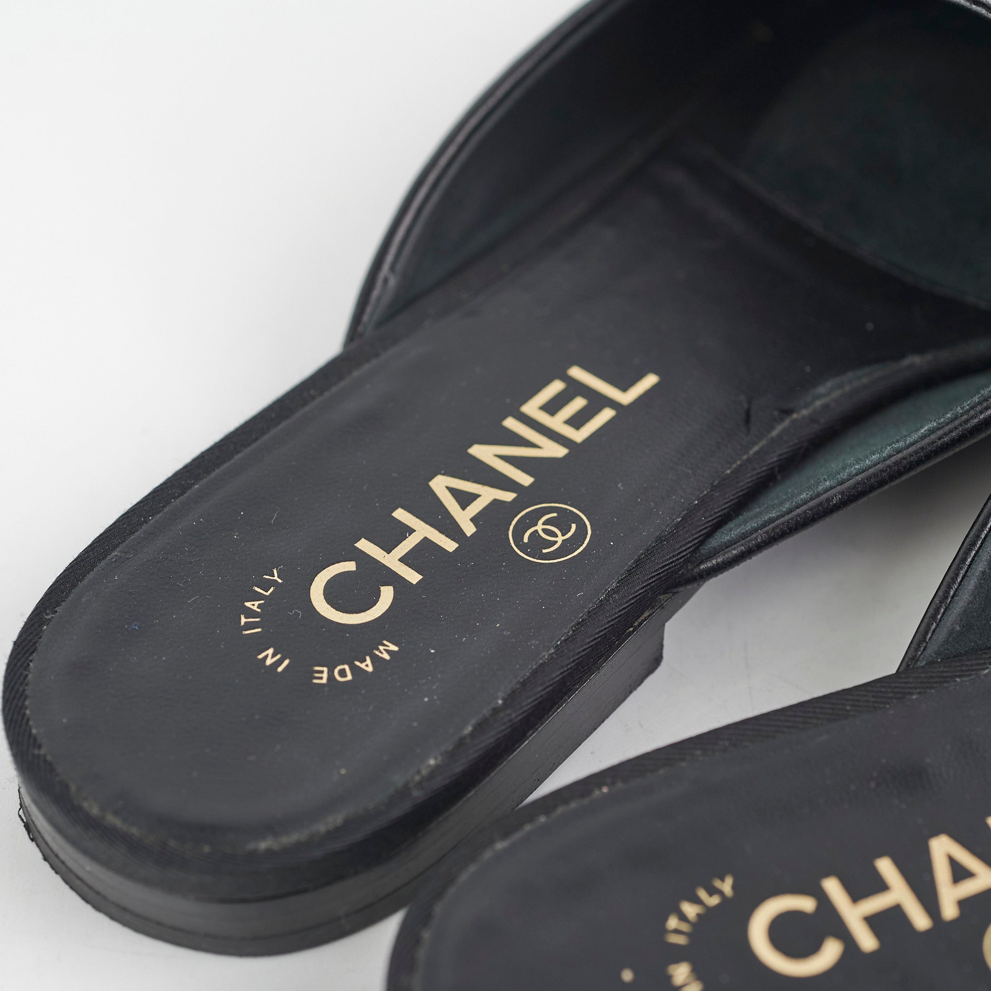 Chanel Black Leather Sandals for Women Size 38 - Luxury Designer Summer Shoes for Beach, Vacation & Evening Wear