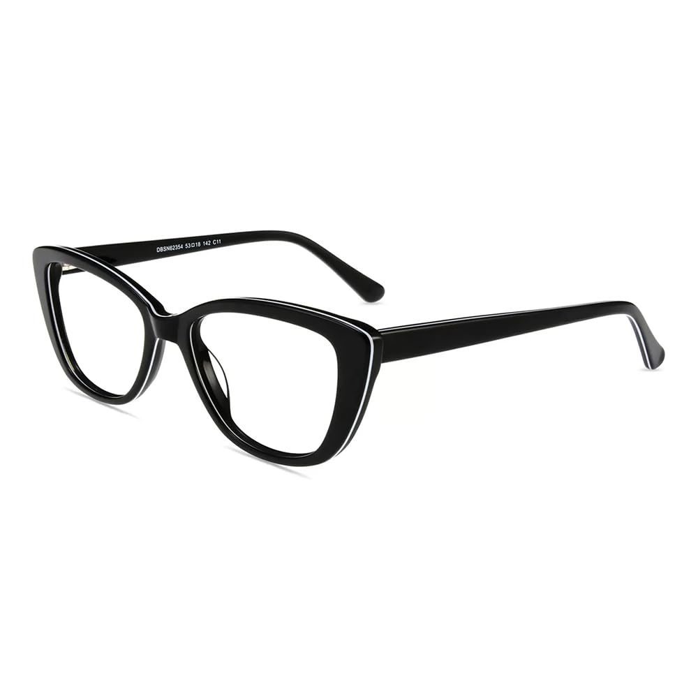 Firmoo Blue Light Blocking Glasses for Women - Vintage Cateye Acetate Frame Computer Reading Glasses 0.5x to 3.0x Strength - Perfect for Office Work, Screen Time & Digital Eye Strain Relief
