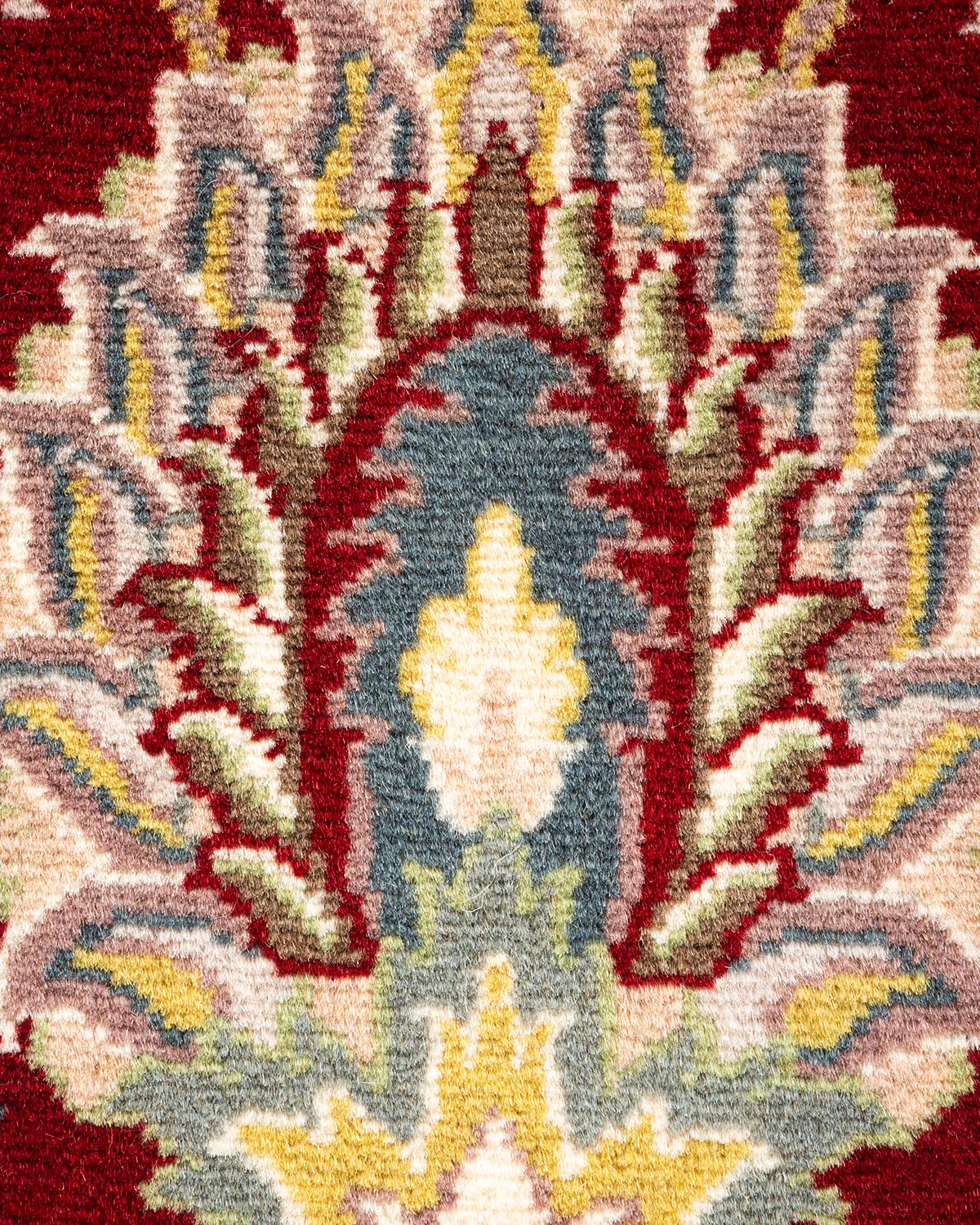 Handmade Wool Oriental Mogul Red 4x6 Area Rug - Traditional Hand-Knotted One-of-a-Kind Design for Living Room, Bedroom & Home Decor