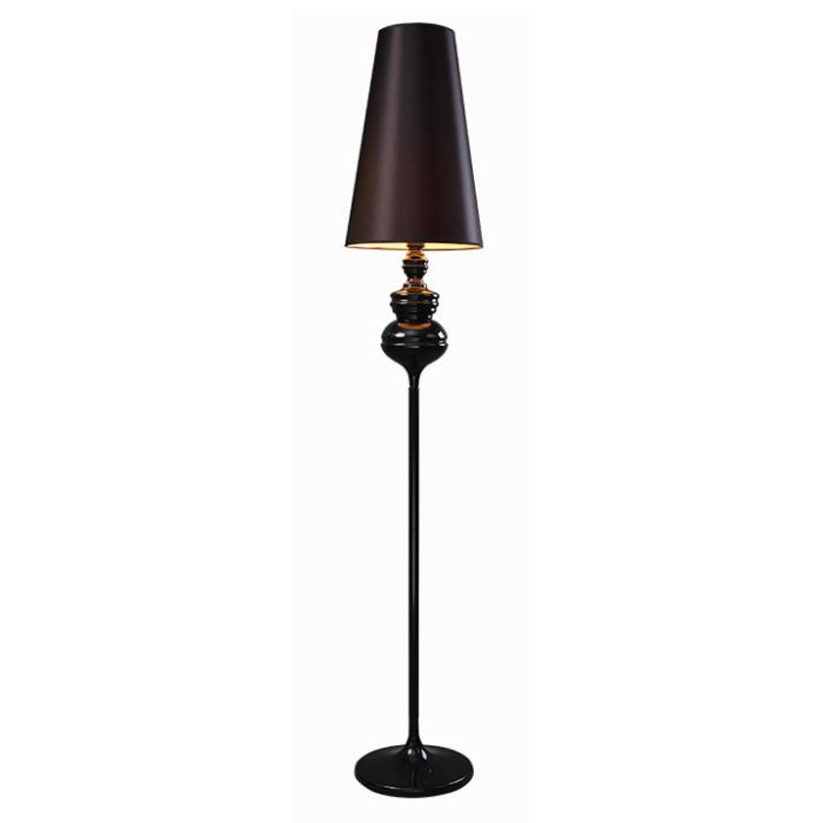 Modern European Floor Lamp with Double Gourd Tapered Drum Shade - 66.9