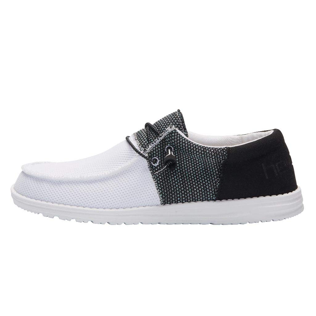 Hey Dude Men's Wally Lace-Up Loafers - Lightweight Comfortable Casual Shoes for Men | Perfect for Walking, Travel & Everyday Wear