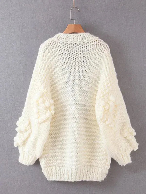 Cozy Thick Knitted Twist Loose Cardigan Sweater for Women - Soft Oversized Open Front Long Sleeve Wrap - Perfect for Fall, Winter, Layering & Casual Outfits