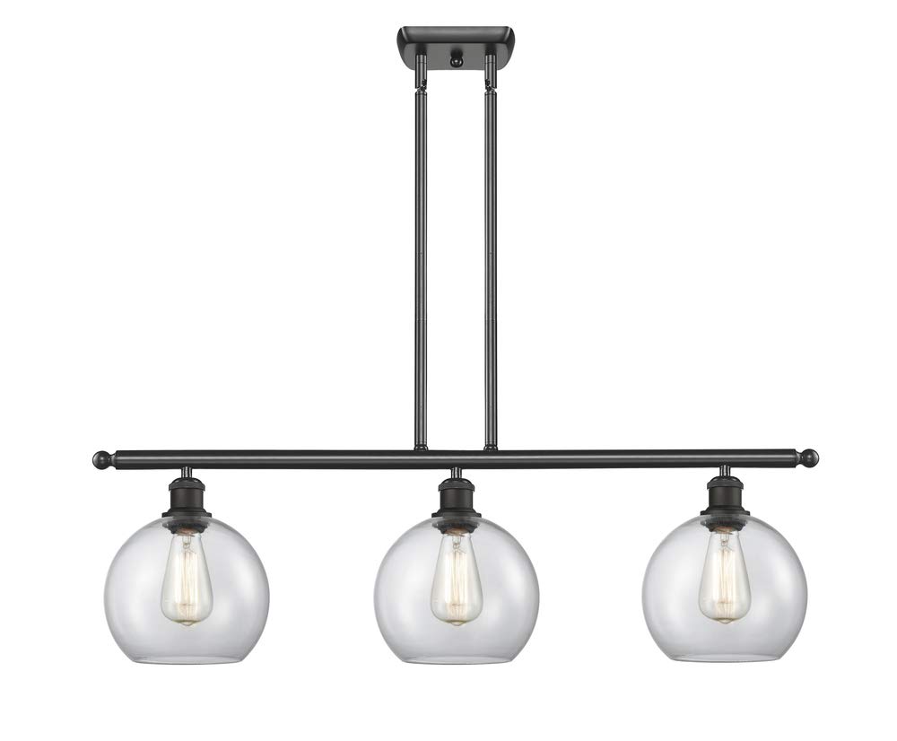 Innovative 3 Island Light Vintage Dimmable LED Pendant - Matte Black Finish, Energy Efficient Lighting for Kitchen, Dining Room & Bar Counter Decor