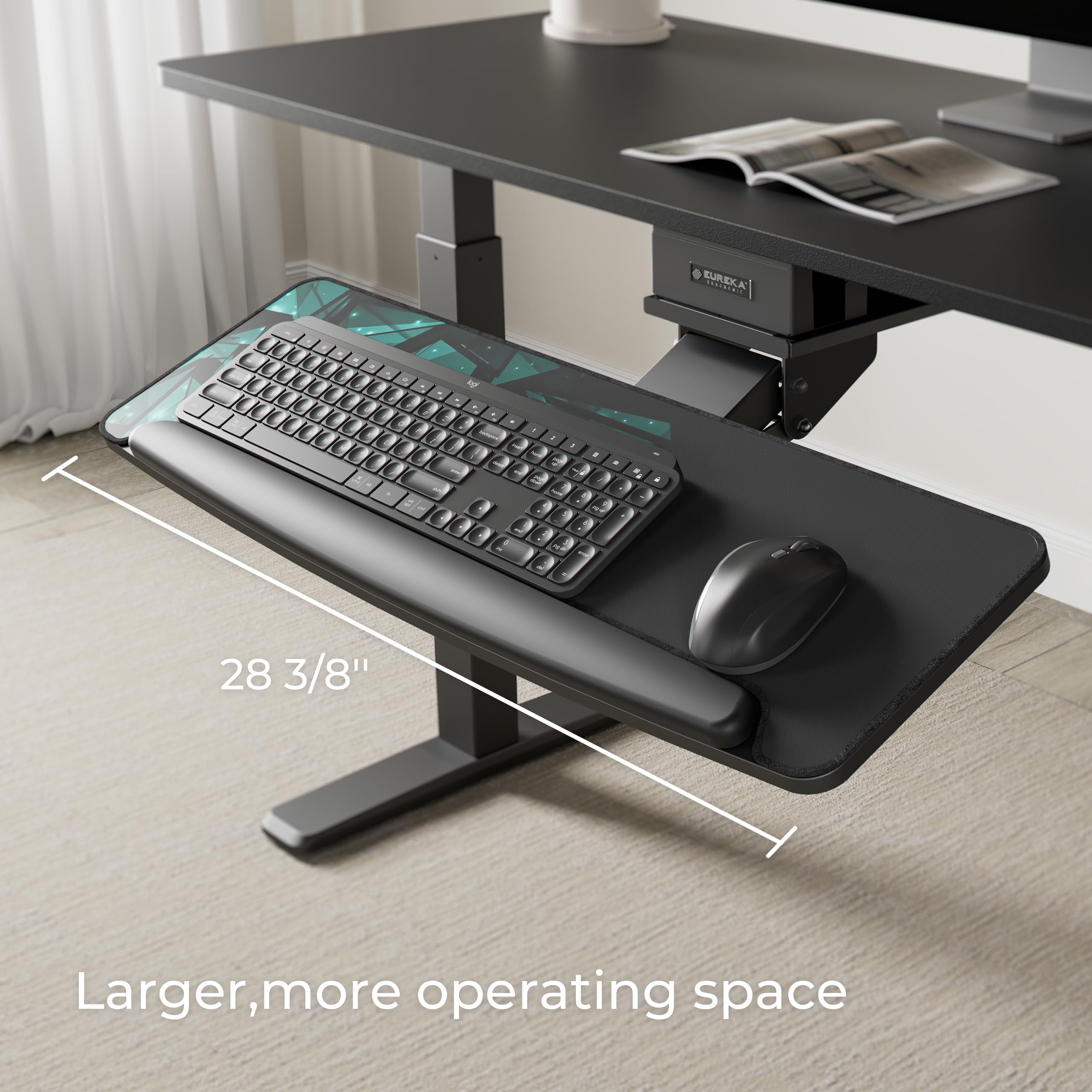 EUREKA ERGONOMIC Under Desk Keyboard Tray - 28x10