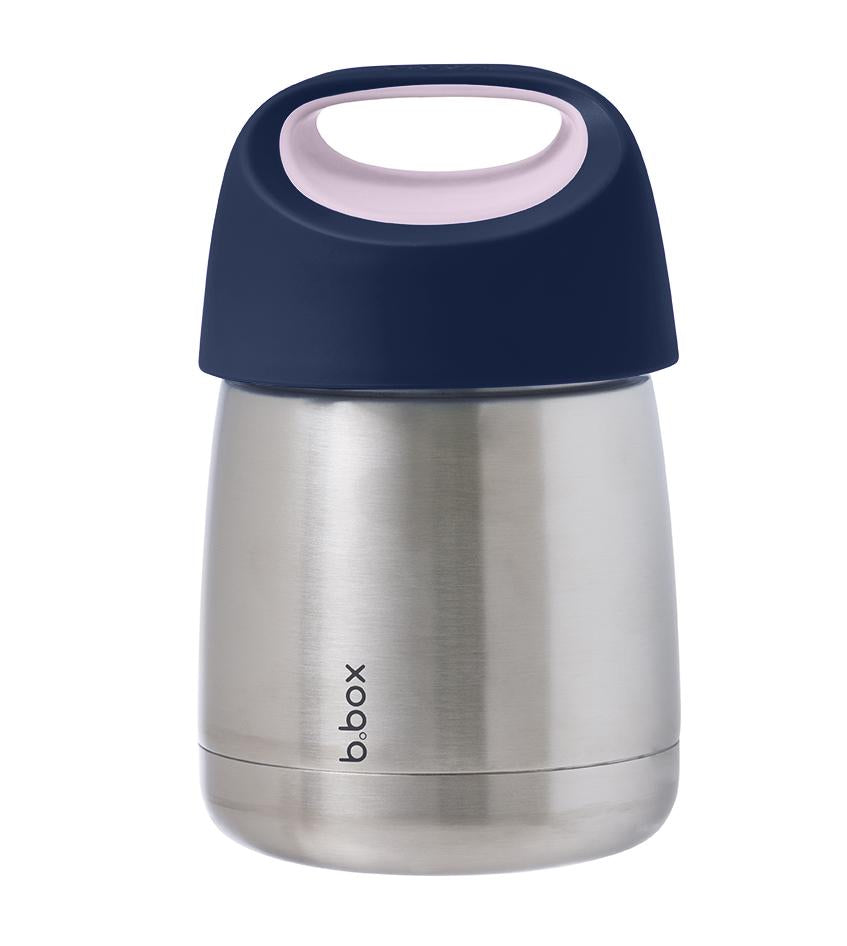 b.box Insulated Food Jar – Leak-Proof Stainless Steel Lunch Container for Kids & Adults – Keep Meals Hot or Cold for Hours – Perfect for School, Work, Picnics & Travel – Indigo Rose