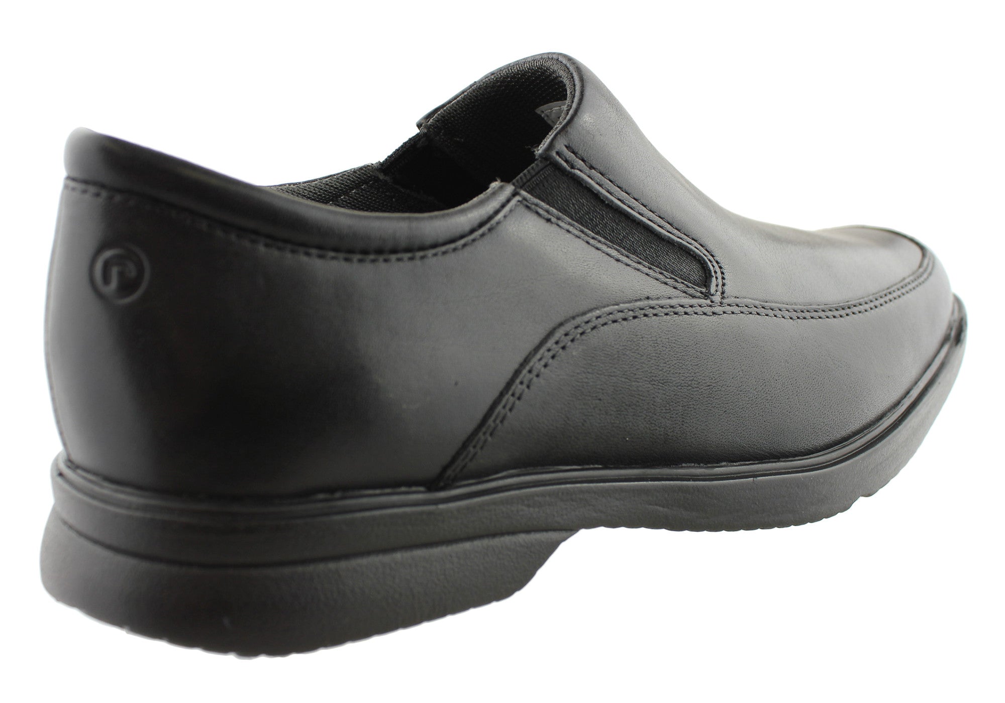 Rockport Aderner Men's Leather Wide Fit Slip-On Loafers - Comfortable Casual Shoes for Work, Travel & Everyday Wear