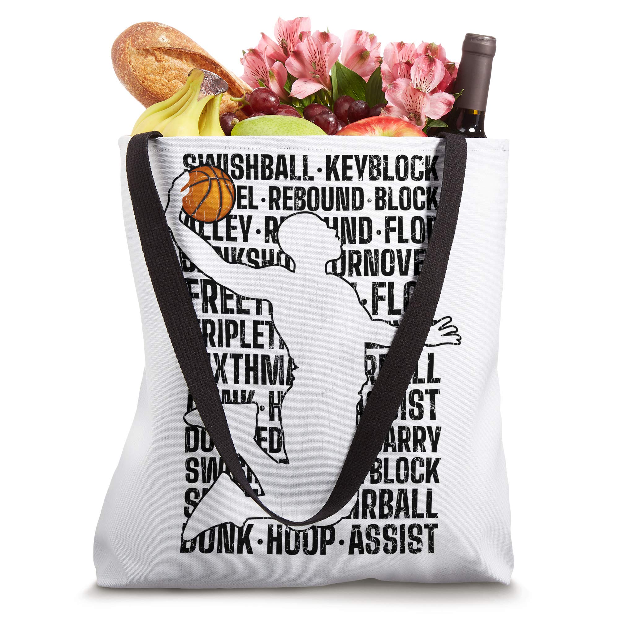 Funny Basketball Tote Bag for Players & Coaches - Perfect for Gym, Practice & Game Day
