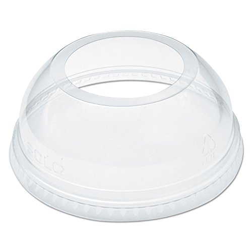 DCCDLW626 - Clear Open-Top Dome Lid for 16-24 oz Plastic Cups - Perfect for Cold Drinks, Smoothies & Bubble Tea at Cafes, Parties & Takeout