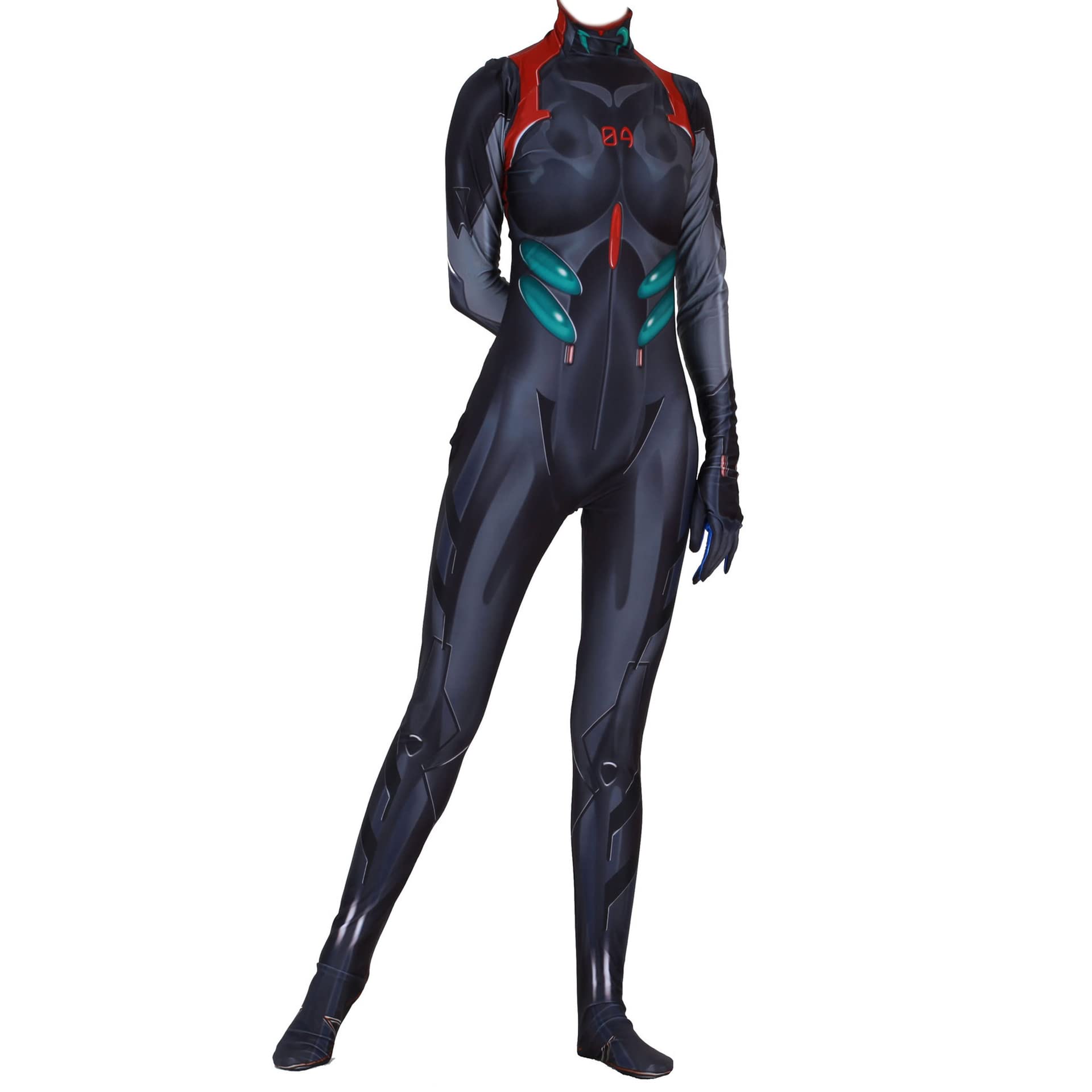 Women's Ayanami Rei Cosplay Bodysuit - Full Body Zentai Costume for Anime Conventions & Halloween Cosplay - Perfect for Evangelion Fans & Themed Parties