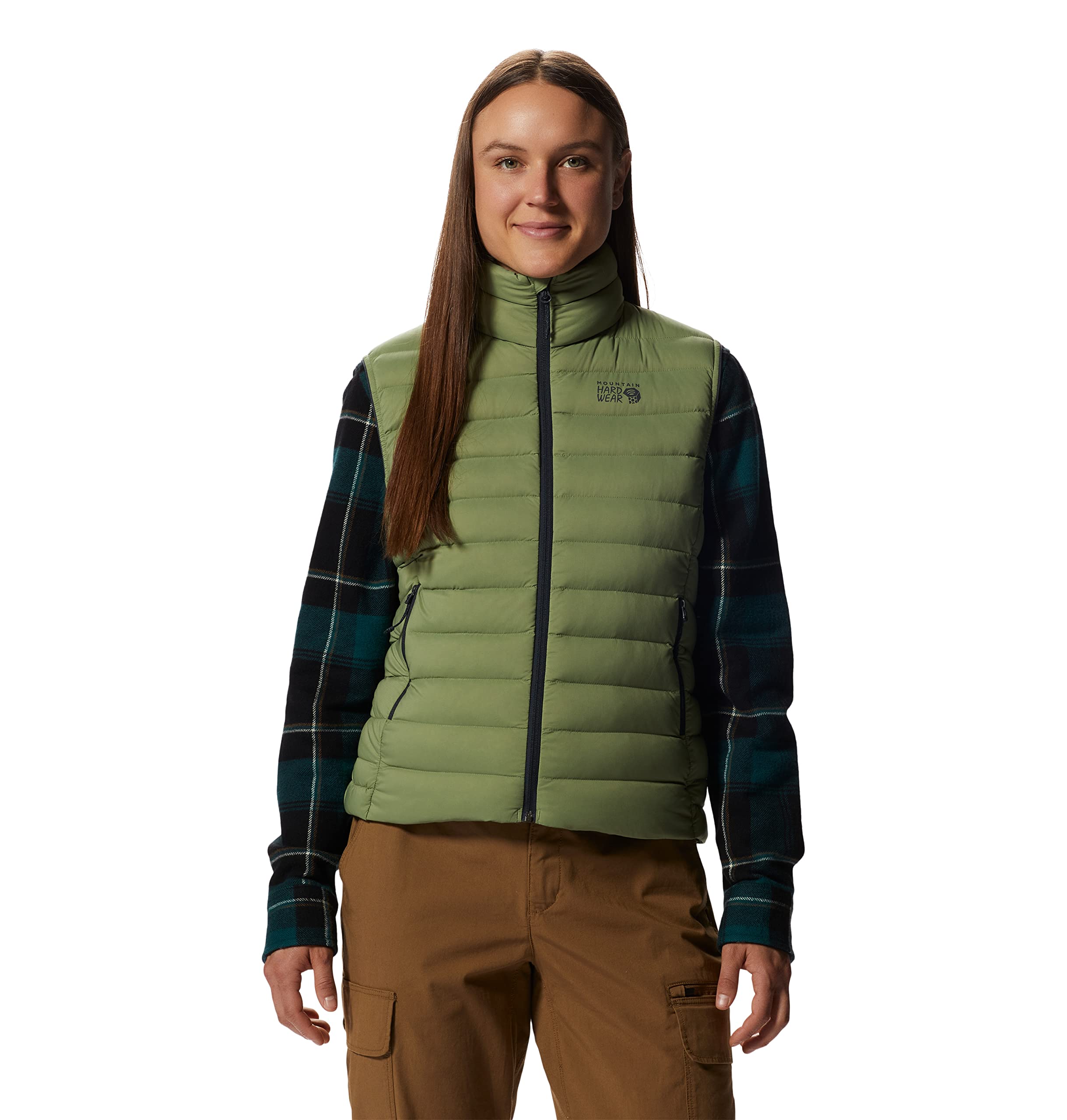 Mountain Hardwear Women's Deloro Down Vest - Lightweight Warm Puffer Jacket for Hiking, Camping & Outdoor Activities | Water-Resistant Insulated Winter Coat